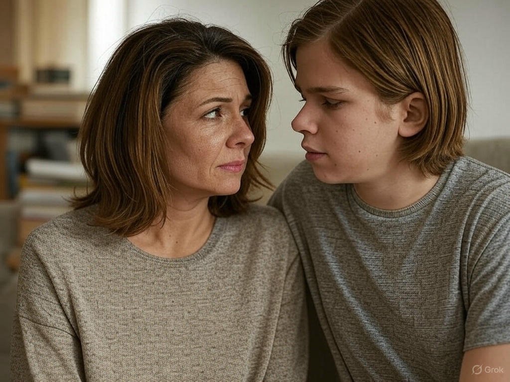 Adolescente em sessão de terapia